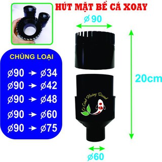 Hút mặt bể cá koi fi 90