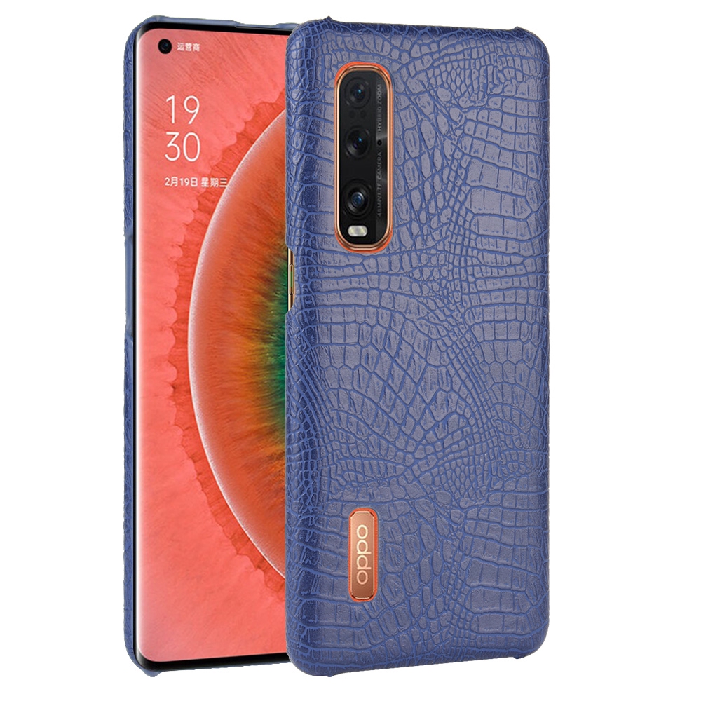 Ốp điện thoại vân da cá sấu cổ điển bảo vệ toàn diện cho Oppo Find X2 Pro