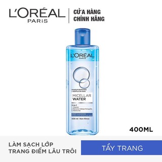 Nước tẩy trang cho mọi loại da L'Oreal Paris 3-in-1 Micellar Water 400ml