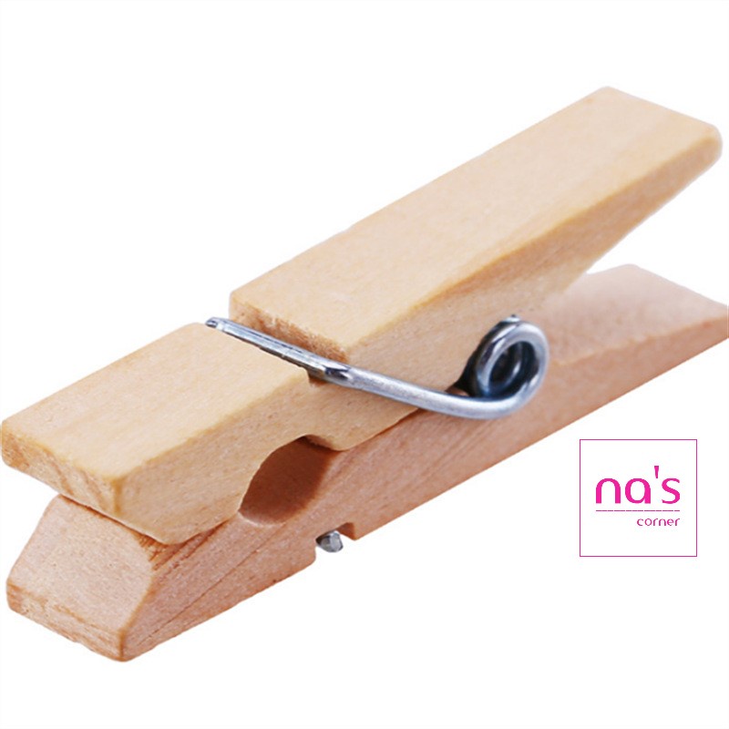 10 Kẹp gỗ nhiều màu nhiều size lớn nhỏ 3.5 cm 4.5cm 7.2cm làm đồ handmade vintage