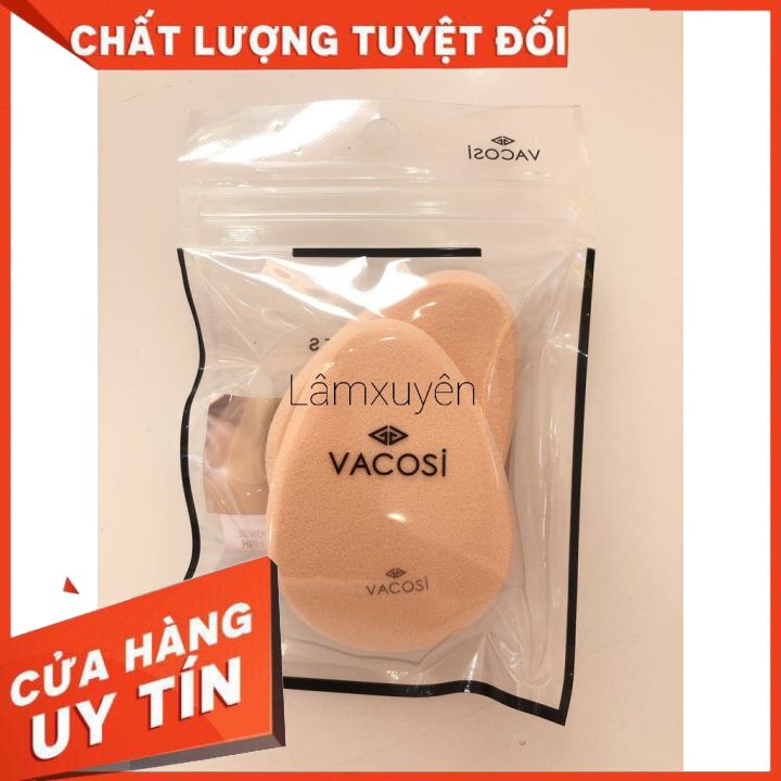 VACOSI CONTOURING SPONGE 2PCS BP15_ bông phấn ướt hình giọt nước ( bịch 02 miếng)FREESHIP bông mềm mịn dễ tán tiện lợi