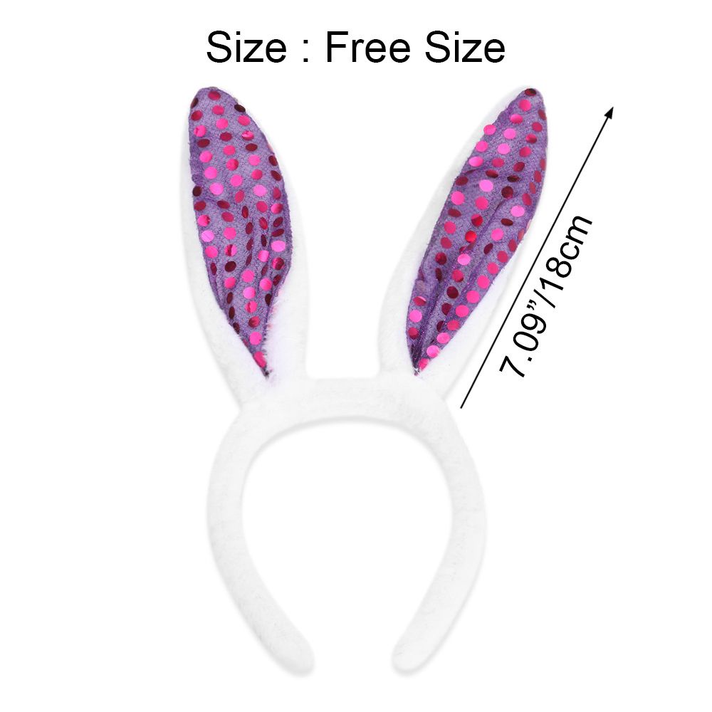 Băng Đô Tai Thỏ Nhiều Màu Hóa Trang Phục Sinh Dễ Thương Cho Nữ