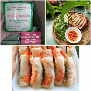 Bánh Tráng cuốn chả ram tôm đất Bình Định 1 xấp(25 cuốn)