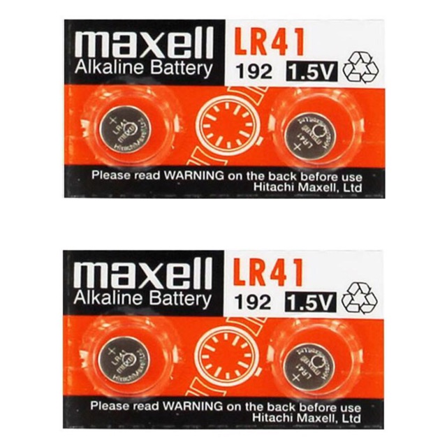 Pin LR41 AG3 192 Maxell Chính Hãng Vỉ 2 Viên