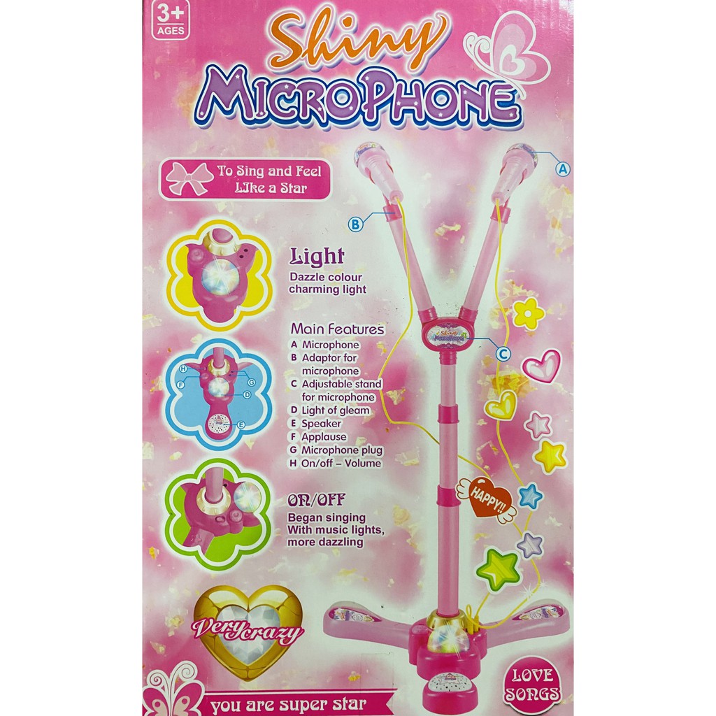 Micro cây đứng (bộ 2 micro) - shiny micophone