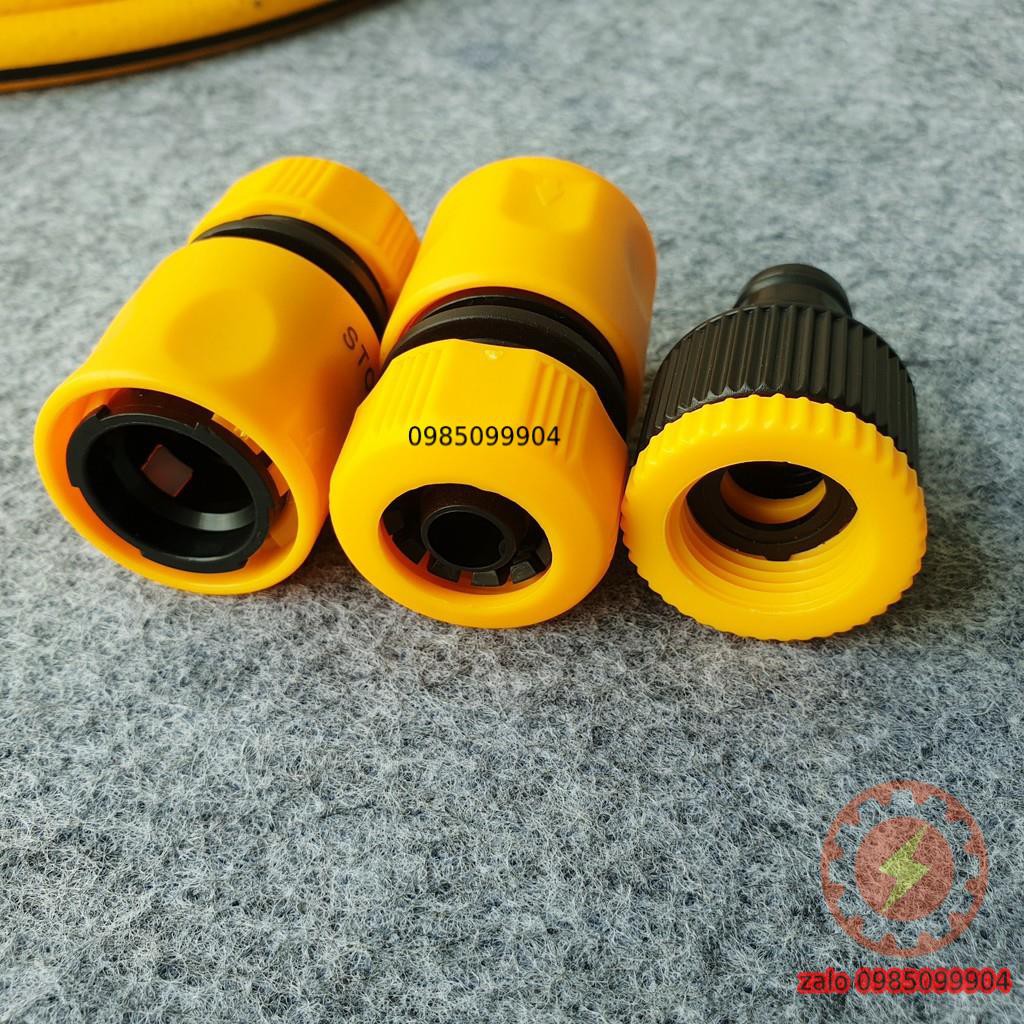 Bộ dây ống nước xịt cho vòi tưới cây rửa sân vườn kèm khớp nối nhanh INGCO bán lẻ - 2 3 4 5 6 7 8 9 10 15 20 m mét