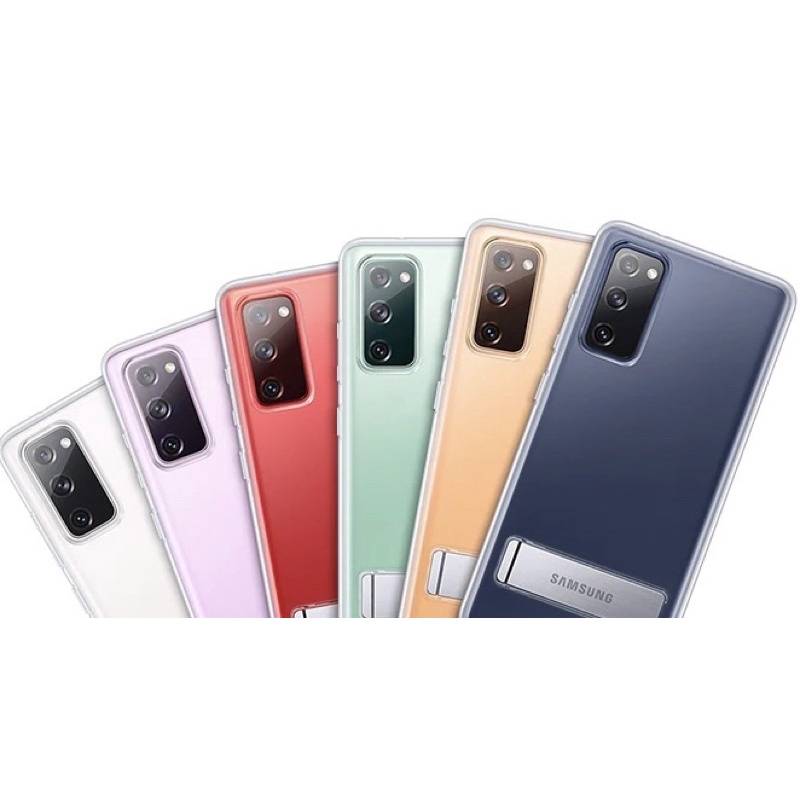 Chính hãng nguyên seal-Ốp lưng trong suốt Clear Standing Cover cho điện thoại Samsung Galaxy S20 FE