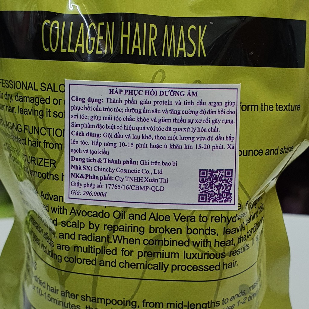 DẦU Ủ (Hấp) dạng túi COLLAGEN DELOFIL ARGANOIL PROTEIN SIÊU MƯỢT 500ML | BigBuy360 - bigbuy360.vn