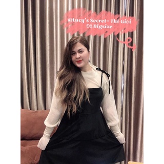 💝[BIGSIZE 55-90kg] Set đầm xoè nhung tiểu thư Bigsize 👗🎀 (Ảnh & Clip thật Lucy tự chụp)