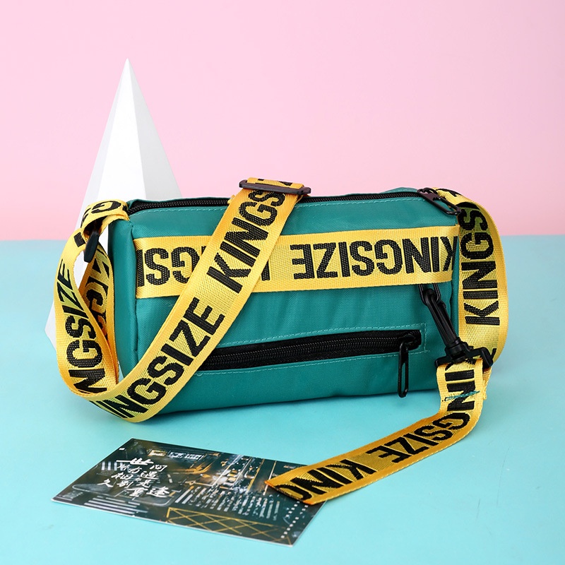 [Hàng Sẵn] Túi Messenger Dung tích lớn Vải Oxford Từ ngữ Tiếng Anh Dây đeo Vai cho Nữ Nam giới 【Wyoming060】