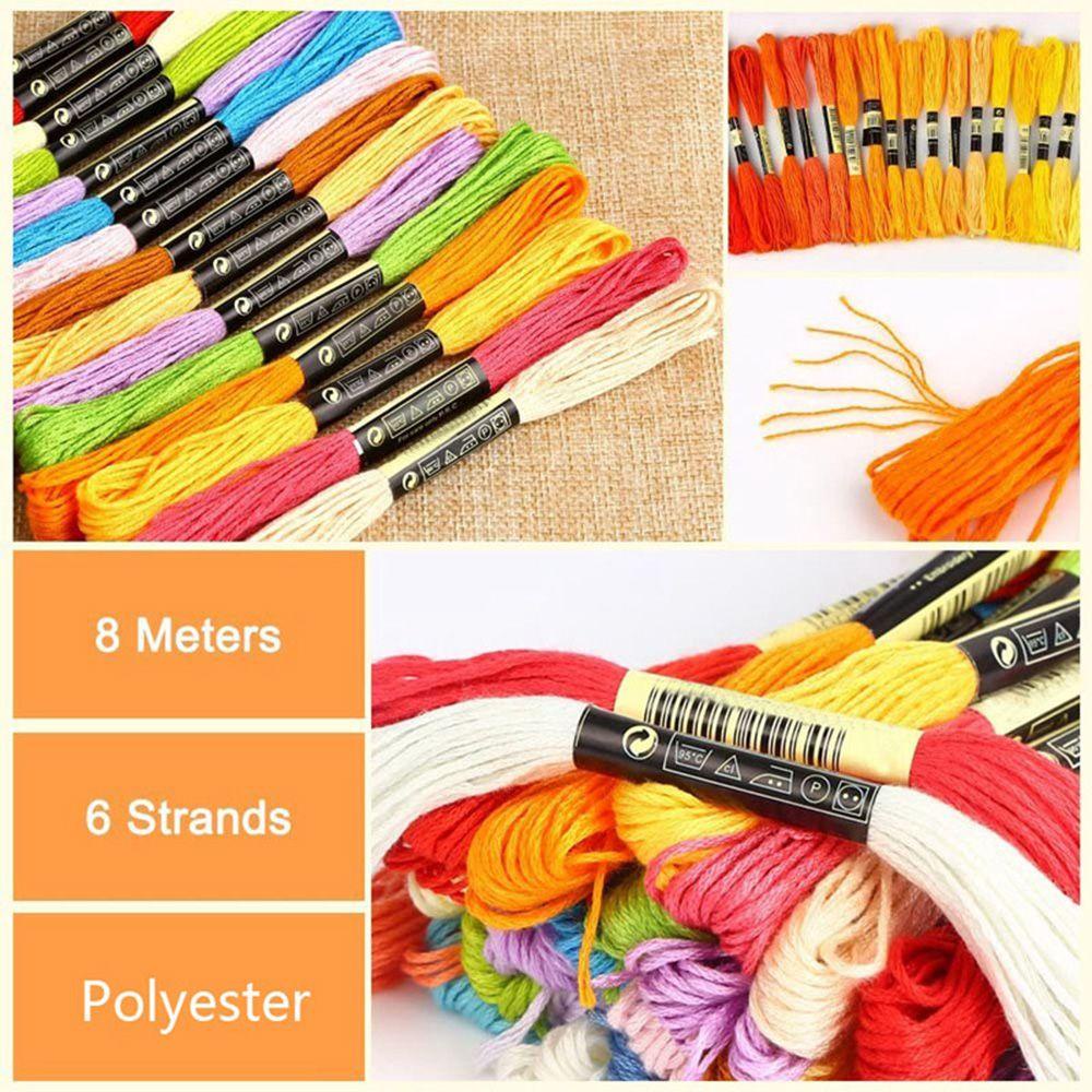 Set 3 Cuộn Chỉ Thêu 50 / 100 / 150 / 200 / 250 / 450 Miếng