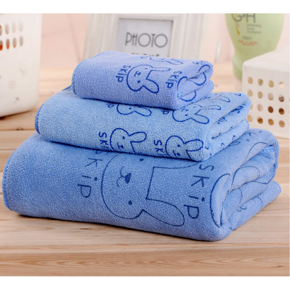 Set 3 khăn nhà tắm sợi cotton mềm mịn