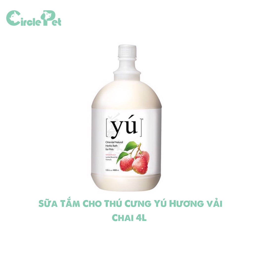 Sữa Tắm Cho Thú Cưng Yú Chiết Xuất Từ Thiên Nhiên Nhiều Hương Thơm Chai 4L - Circle Pet
