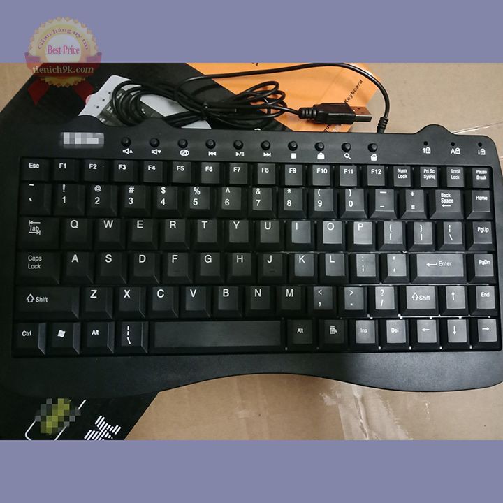 BH 12 tháng - Bàn phím mini keyboard có dây Khung sắt IBM M-1000 full siêu mỏng chức năng media loại mới thay cho K1000