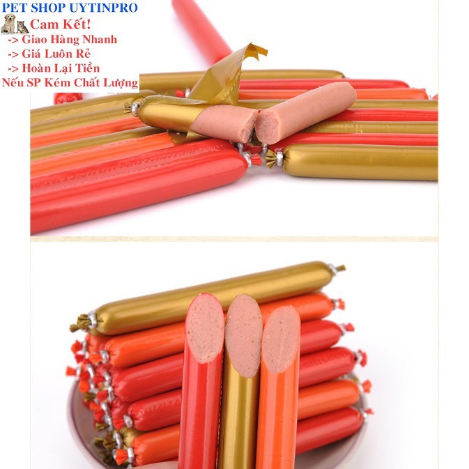 100 CÂY XÚC XÍCH DINH DƯỠNG CHO CHÓ MÈO - Pet shop Uytinpro