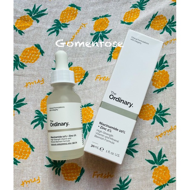 The Ordinary Serum Niacinamide 10% + Zinc 1% sáng da, giảm mụn đầu đen, se khít lỗ chân lông ngừa mụn 30ml