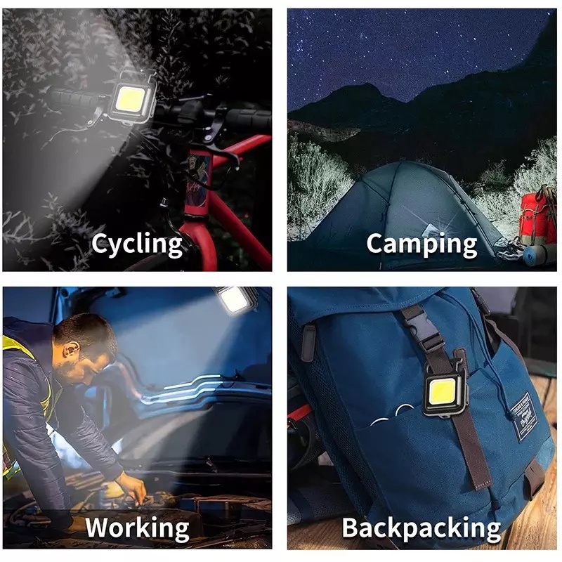 Đèn Pin Mini kiêm Móc Khoá 3 chế Độ Sáng Pin Sạc Type C