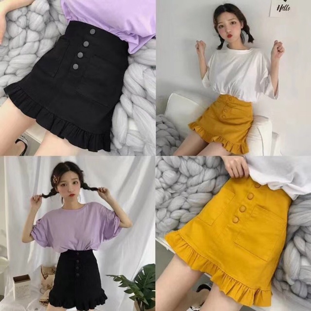 Chân váy thô, kaki đuôi cá Ulzzang Hàng Quảng châu | BigBuy360 - bigbuy360.vn