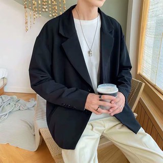 blazer nam quần Áo khoác blazer nam form rộng