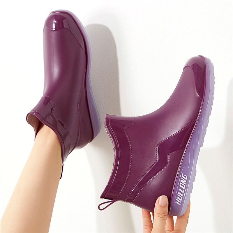 Ủng cao su đi mưa cổ thấp đế chống trượt chống thấm nước thời trang mùa hè phong cách Nhật Bản cho nữ | BigBuy360 - bigbuy360.vn