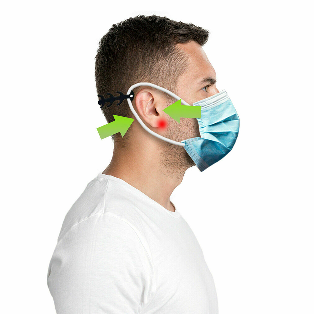 1/ 5/ 10 Móc silicon chống trượt giữ khẩu trang cho người trưởng thành/ trẻ em