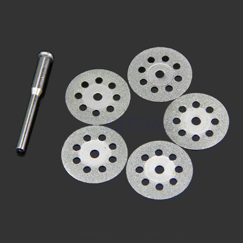 Bộ 5 đĩa cắt kim cương mini 22mm chất liệu thép carbon