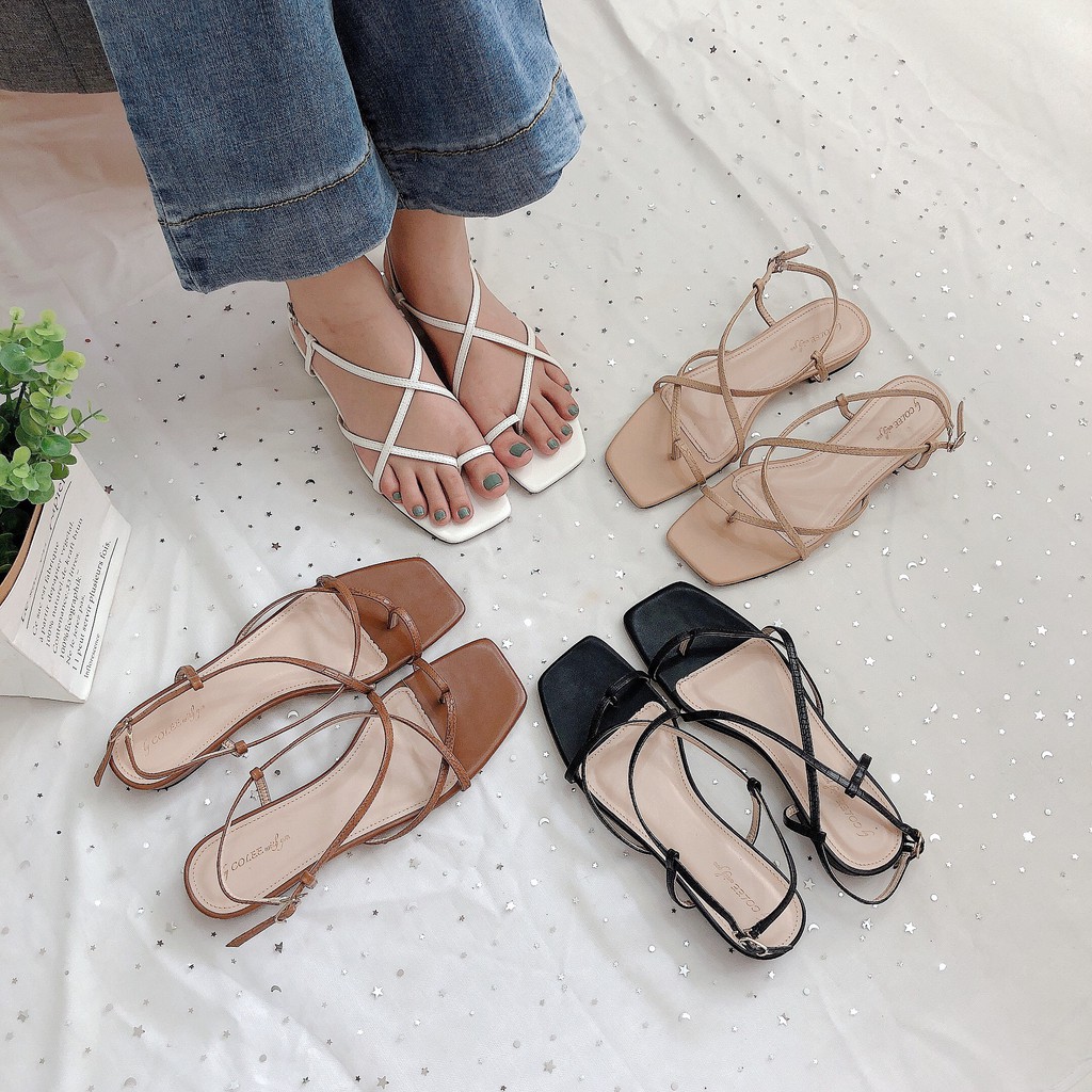 SANDAL NỮ XỎ NGÓN QUAI MẢNH ĐẾ TRỆT LÊN CHÂN SIÊU XINH HÀNG CHẤT LƯỢNG CHUẨN VNXK