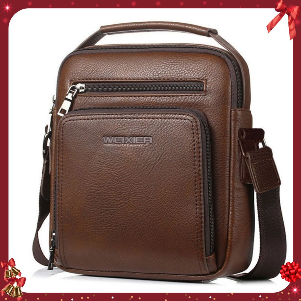 Túi Đeo Chéo Nam 🌟 FREESHIP 🌟 Túi Da Đeo Chéo Nam Công Sở Chống Thấm Cao Cấp Đựng Vừa Ipad