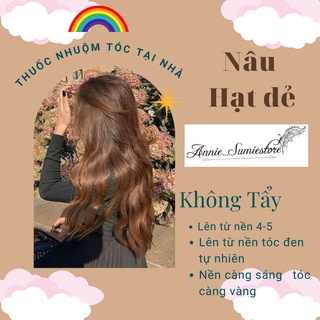Thuốc nhuộm tóc màu nâu hạt dẻ/không tẩy