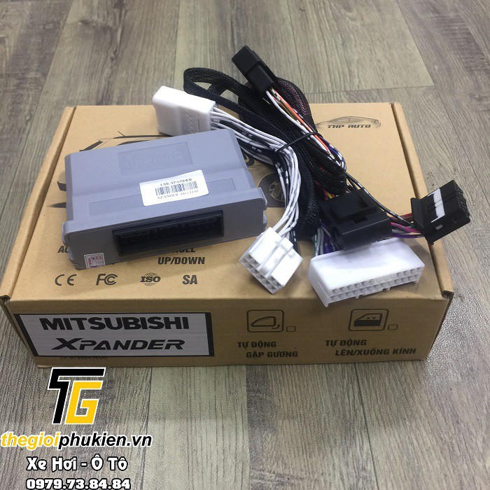 Bộ lên xuống kính tự động cắm jack zin dành cho xe Mitsubishi Xpander/Triton/Mirange/Pajero Sport