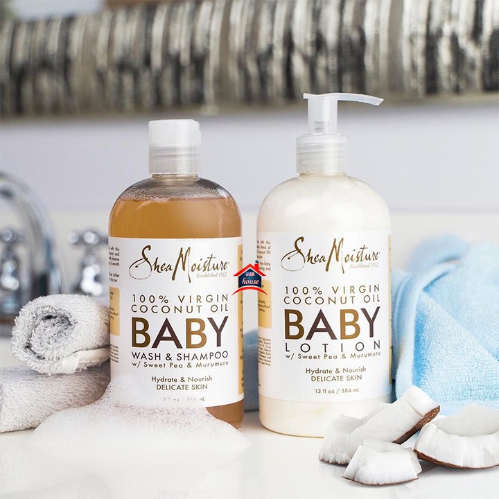 TCCN Sữa tắm gội - Lotion sơ sinh Shea moisture 384ML