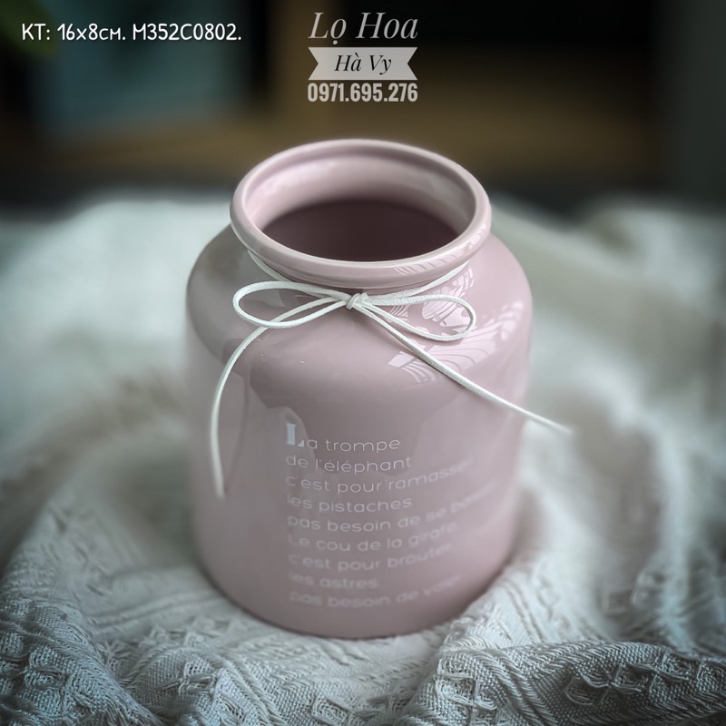 Bình hoa gốm sứ phong cách Bắc Âu. Ảnh Thật Shop Chụp