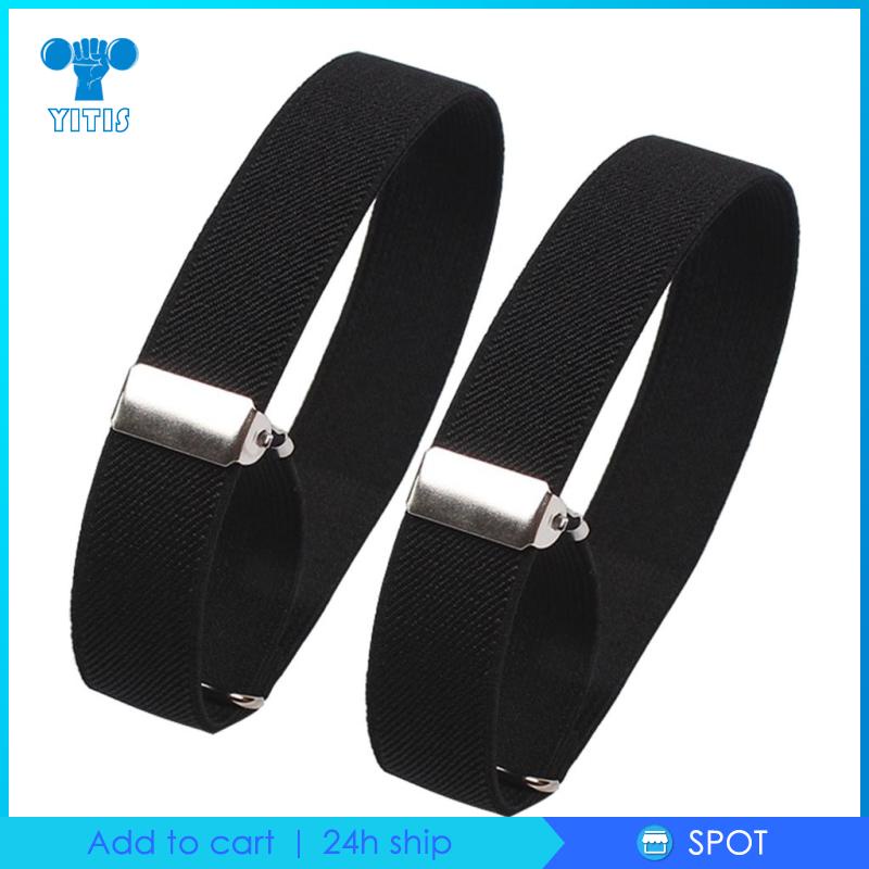 Bộ 2 cái băng khóa kim loại cố định ống tay áo chống trượt chỉnh được cho đồ dự tiệc