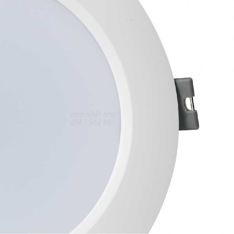 Đèn LED Âm trần Downlight Rạng Đông 90/9w Viền Bạc