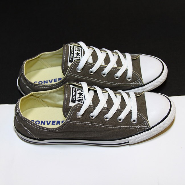 Giày Converse dainty thấp cổ vải xám CTVX53