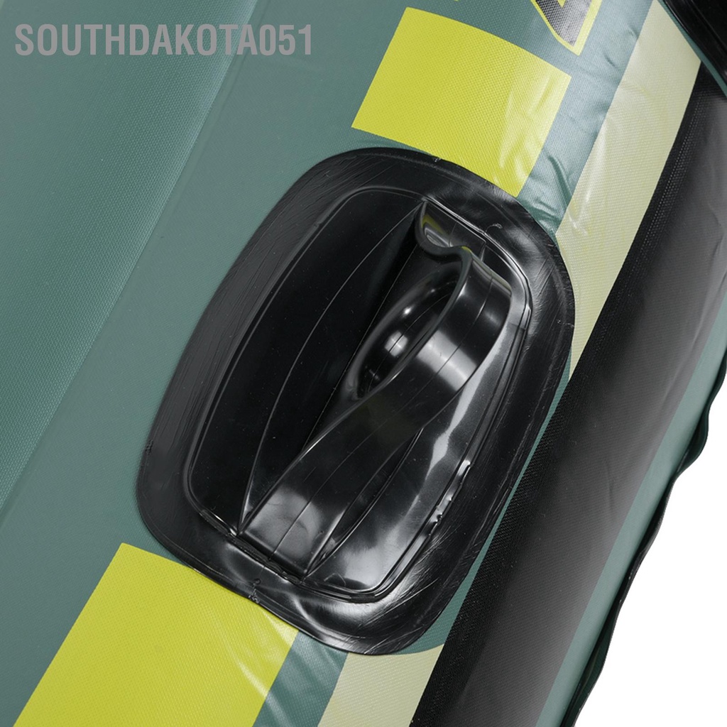 [Hàng Sẵn] Thuyền hơi thuyền phao xuồng bơm hơi PVC màu xanh lá cây 2 người với dây kéo cho Câu cá Trôi lặn【Southdakota051】