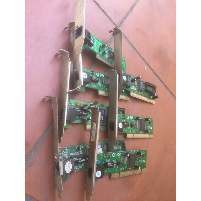 Card mạng từ chân pci ra lan, ra wifi cũ tháo máy