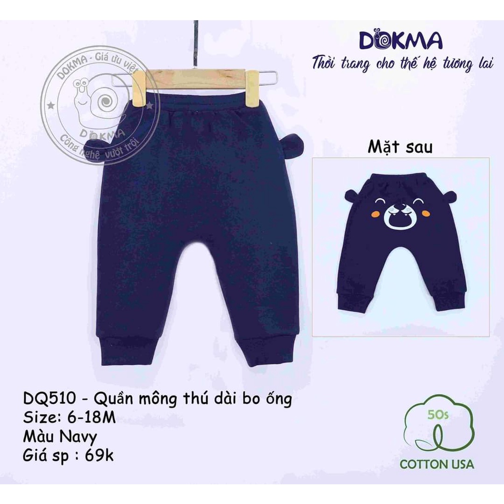 Quần mông thú dài bo ống Dokma D510 cho bé