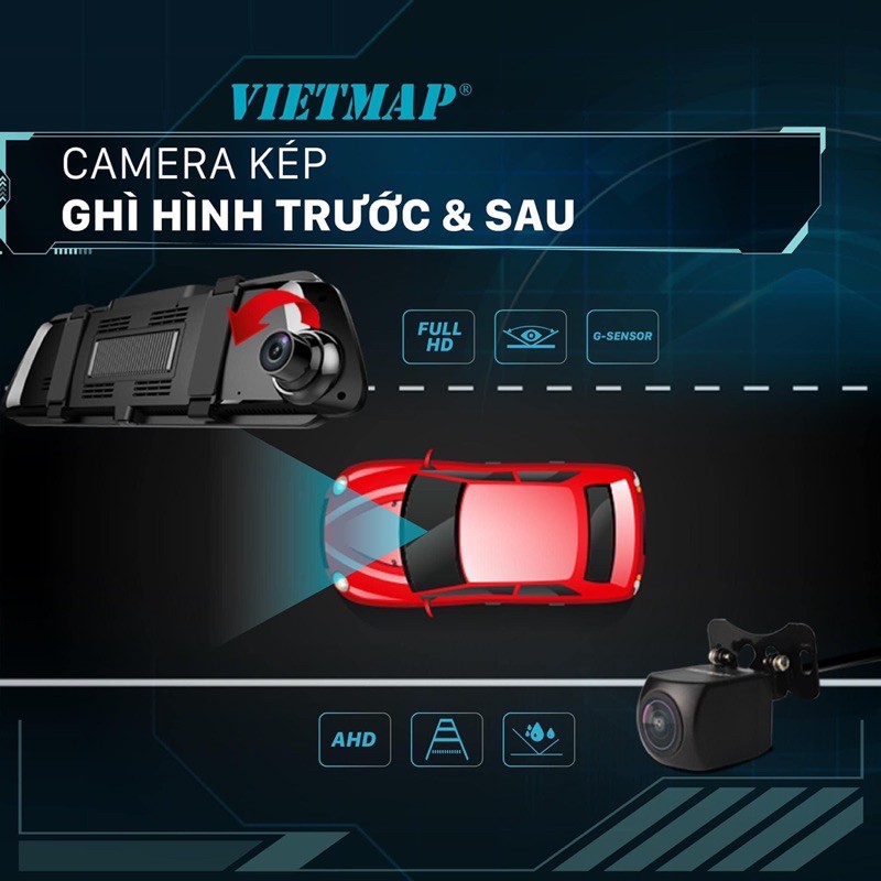 VIETMAP IDVR P2- Cam hành trình dẫn đường, trợ lý lái xe đa năng TẠI ĐẠI VIỆT AUTO