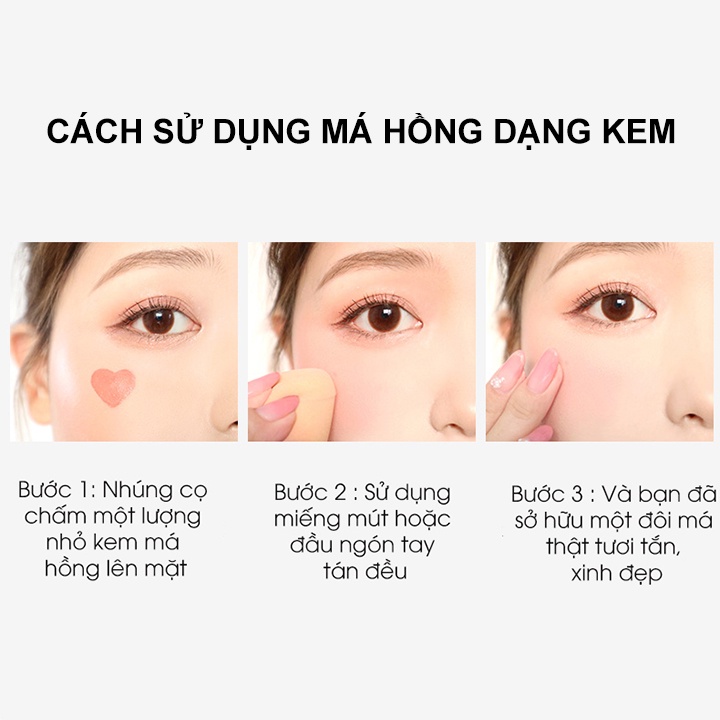Phấn má hồng dạn kem Chioture My Sweet Heart Blusher 5ml | BigBuy360 - bigbuy360.vn