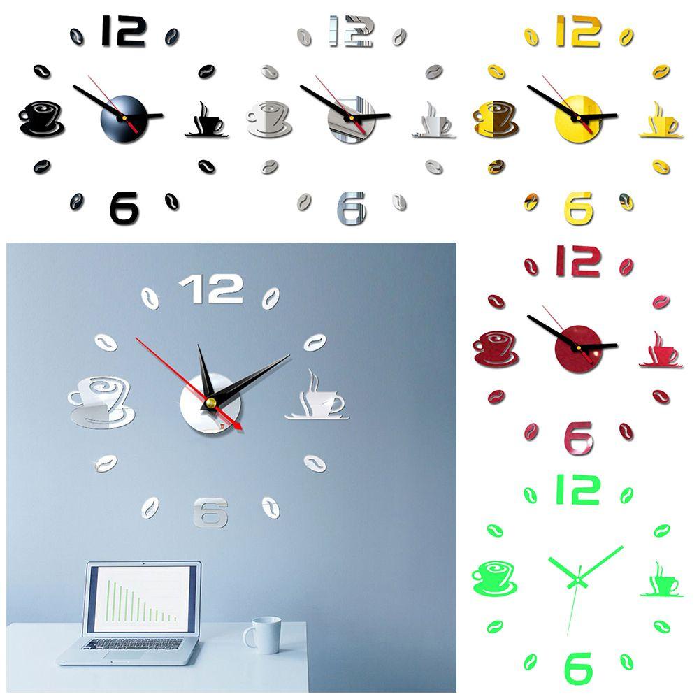 GOGOUP Đồng Hồ Dán Tường Tự Dính Thời Trang
