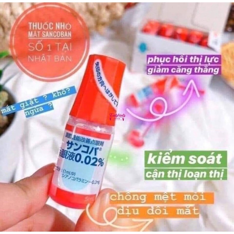 Nhỏ mắt cận sancoba 5ml