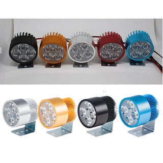 Đèn pha trợ sáng xe máy xe đạp điện 4LED