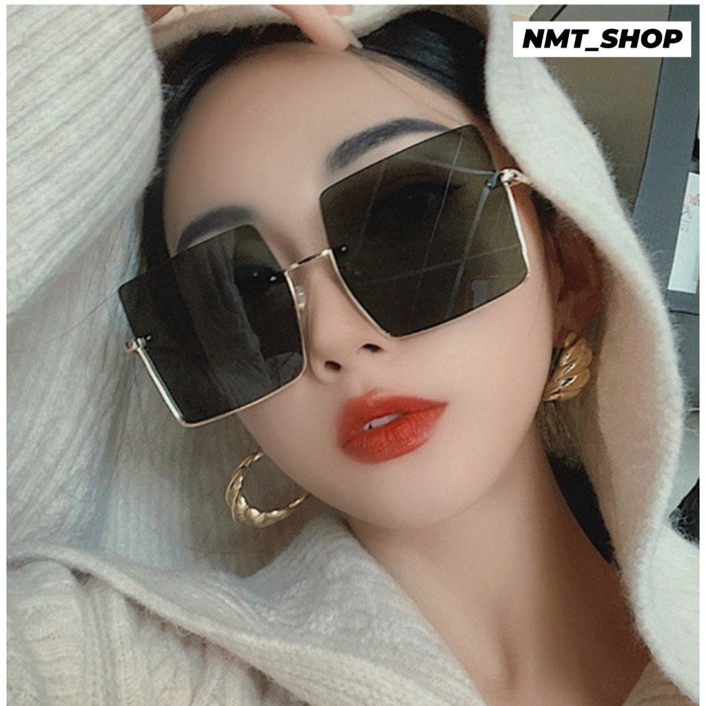 Kính râm nữ, Kính đi biển 2021 Phong cách HÀN QUỐC, Kính mát gọng vuông VIDEO+ẢNH THẬT [ FREESHIP] | BigBuy360 - bigbuy360.vn