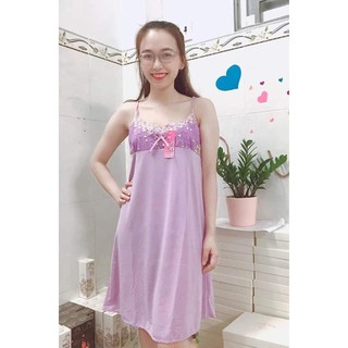 Đầm ngủ thun lạnh mặc mát