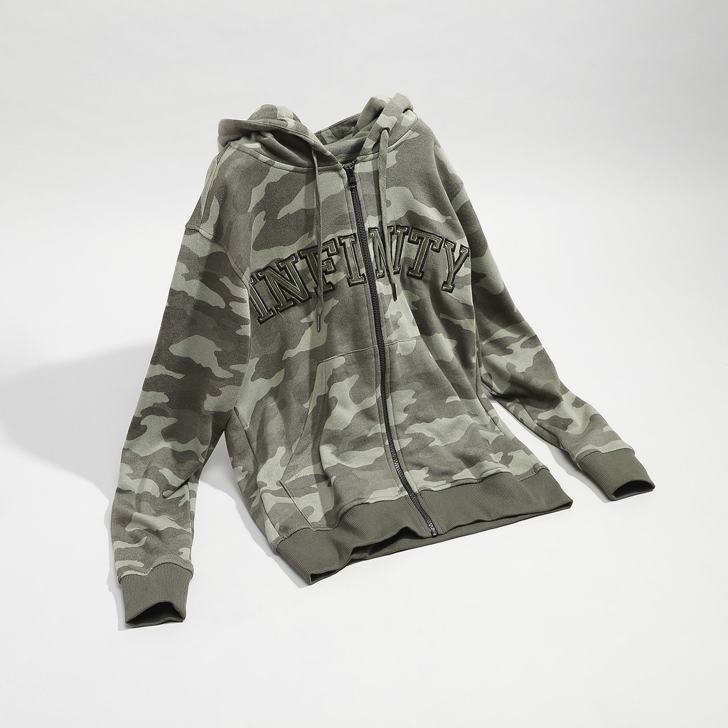 Áo Khoác Nam Có Nón Camo Nam INF ,Vải Thun Cotton Co Giãn Form Regular HD000906, SOMEHOW