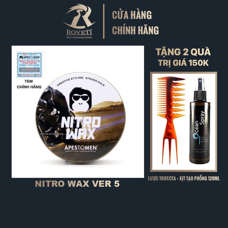 [Chính hãng] Sáp vuốt tóc Nitro Wax Bản Mới Nhất 2021 80gr