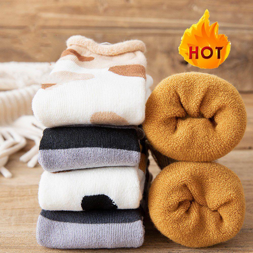 Vớ Ngủ Vải Cotton Họa Tiết Chân Mèo Dễ Thương Giữ Ấm Mùa Đông Cho Nữ