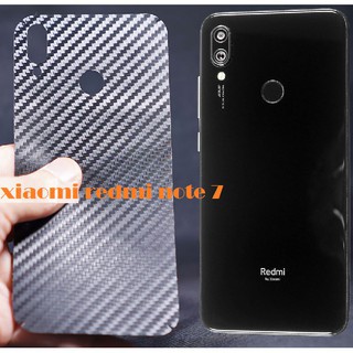 Miếng dán lưng vân carbon, các bon Xiaomi Redmi Note 7/ Note 7 Pro