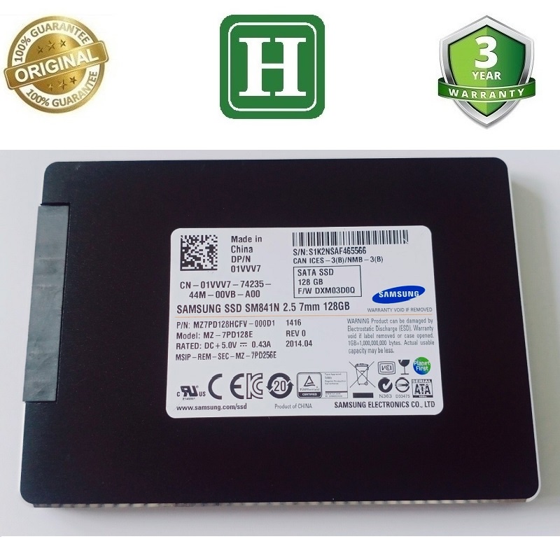 Ổ cứng SSD 128GB Samsung, hàng tháo máy chính hãng, bảo hành 3 năm